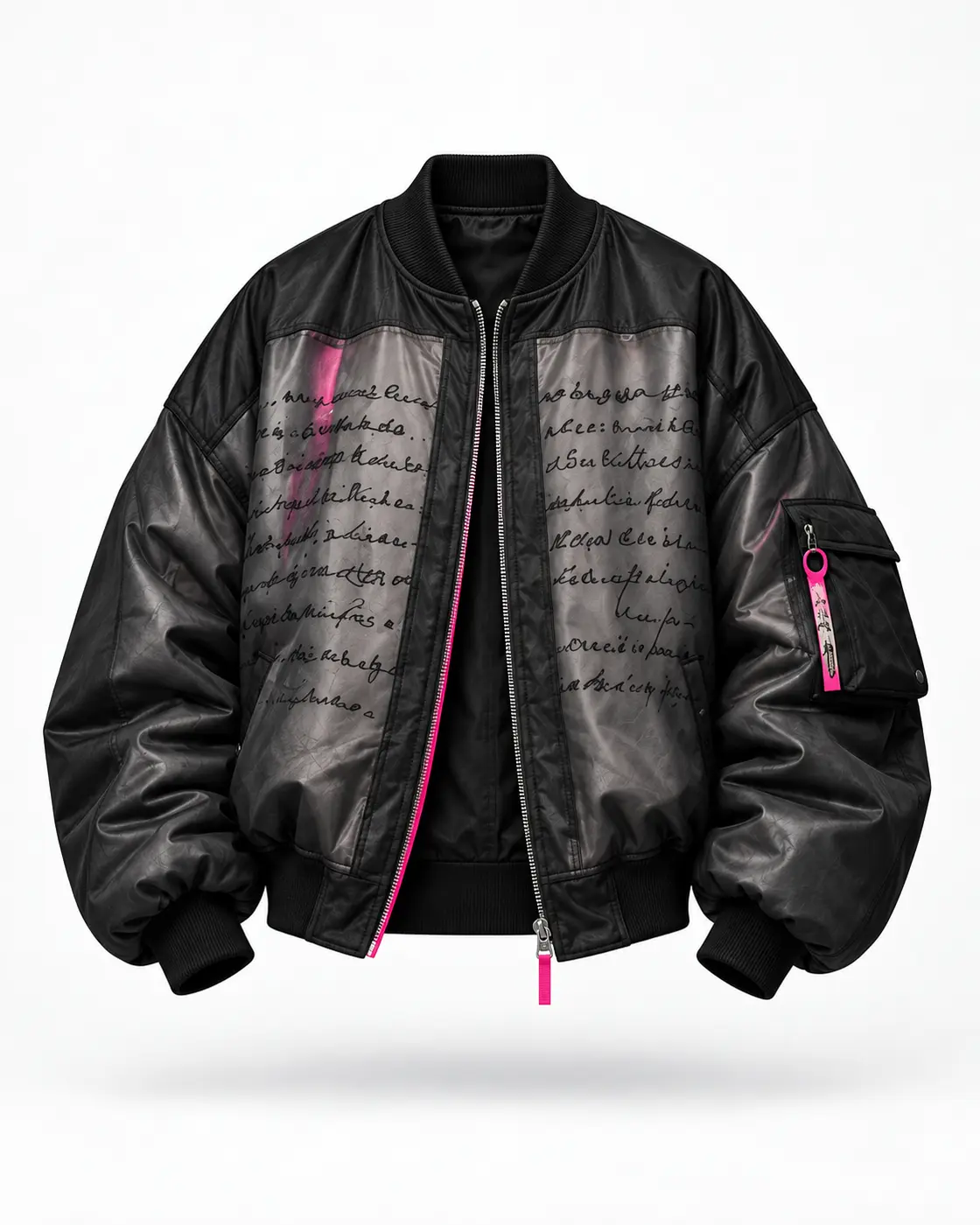 Black oversized TABOO bomber jacket